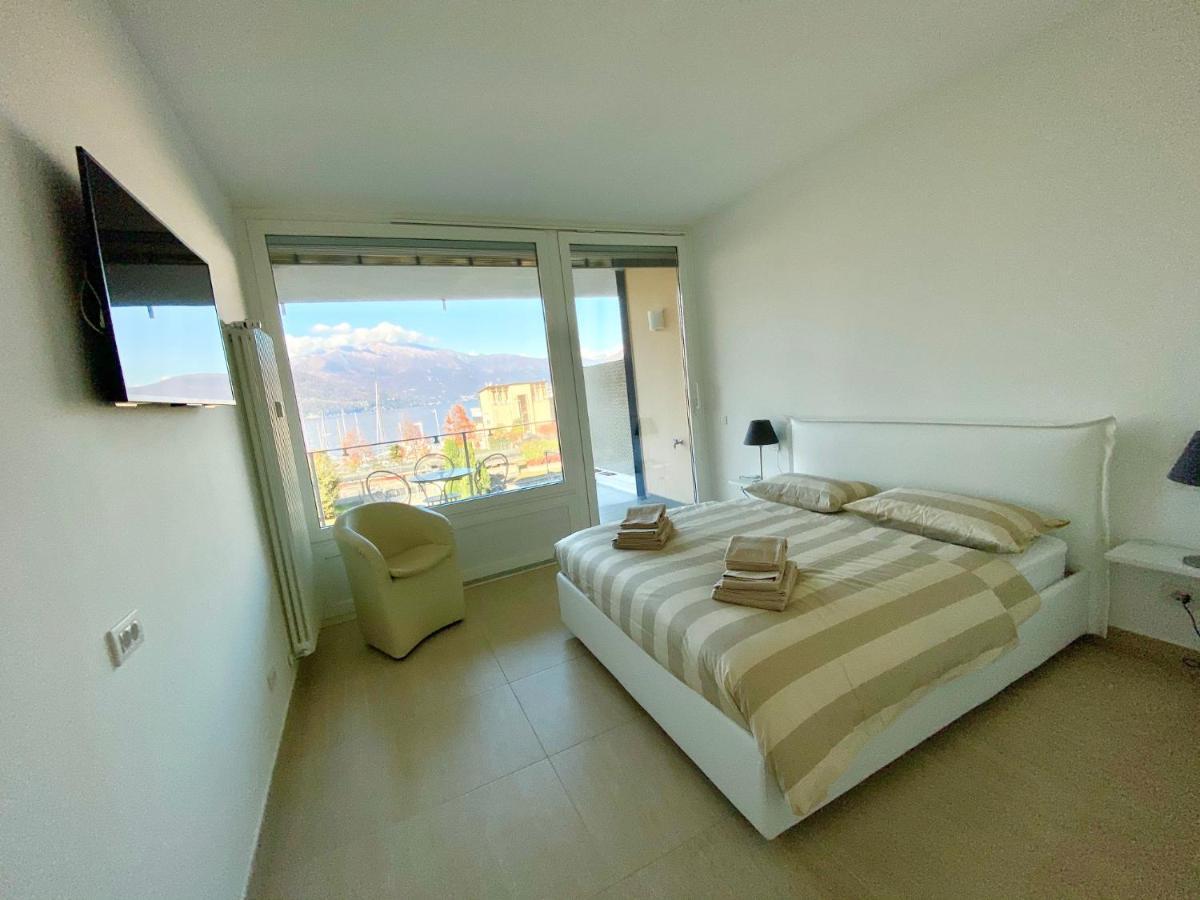 Appartamento Palazzo Di Vetro Luino Exterior foto